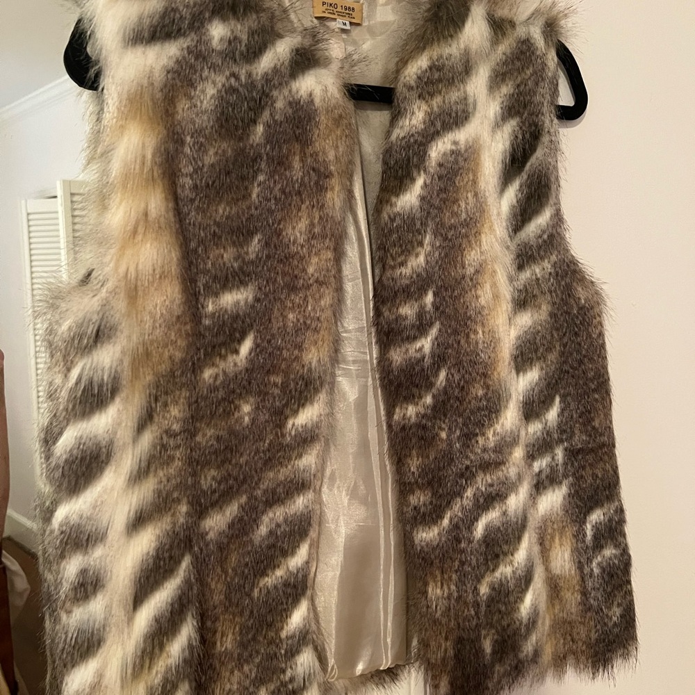 Piko 1988 Animal Faux Fur Vest
